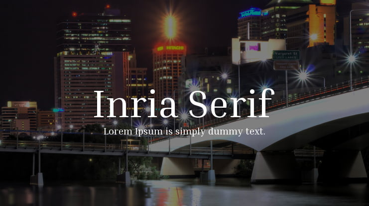 Inria Serif Font Family