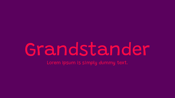 Grandstander Font Family