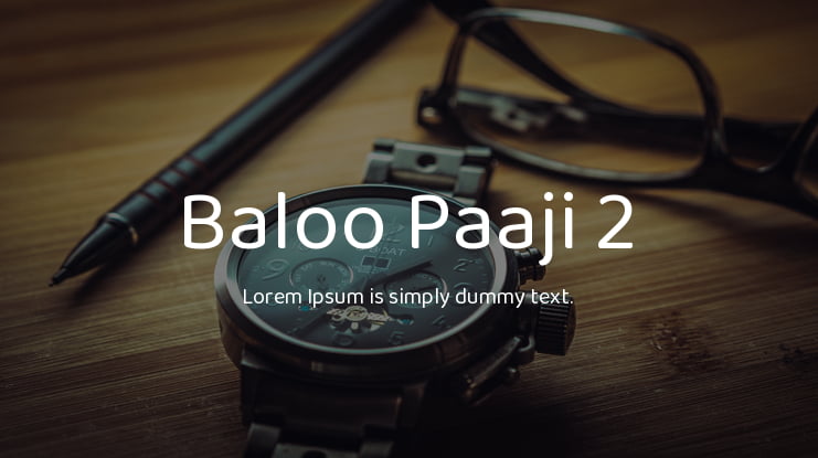 Baloo Paaji 2 Font Family