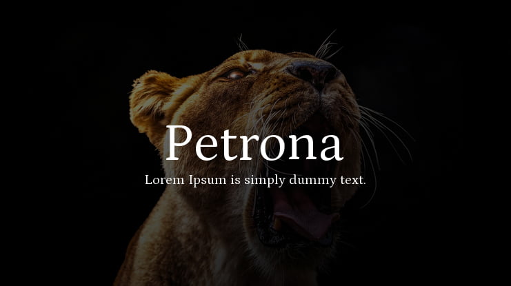 Petrona Font Family
