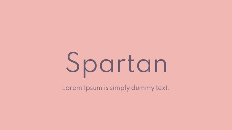 Spartan Font Family