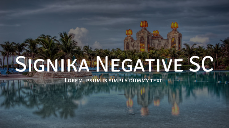 Signika Negative SC Font Family