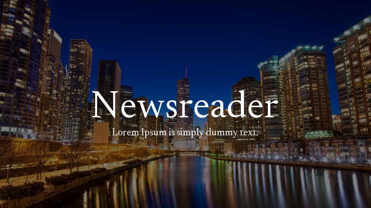 Newsreader Font Family