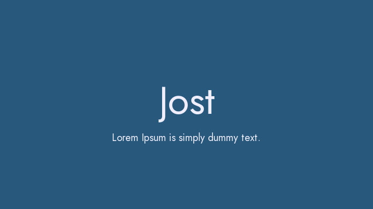 Jost Font Family