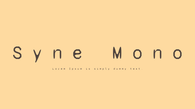 Syne Mono Font