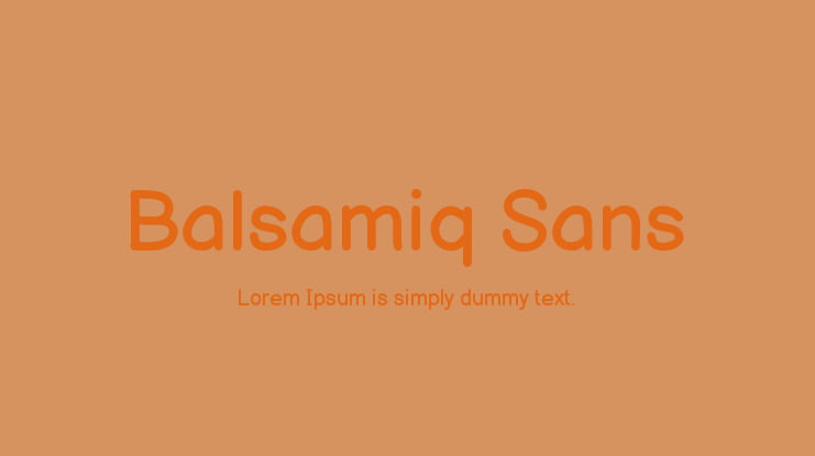 Balsamiq Sans Font Family