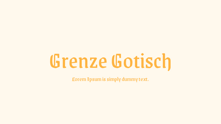Grenze Gotisch Font Family