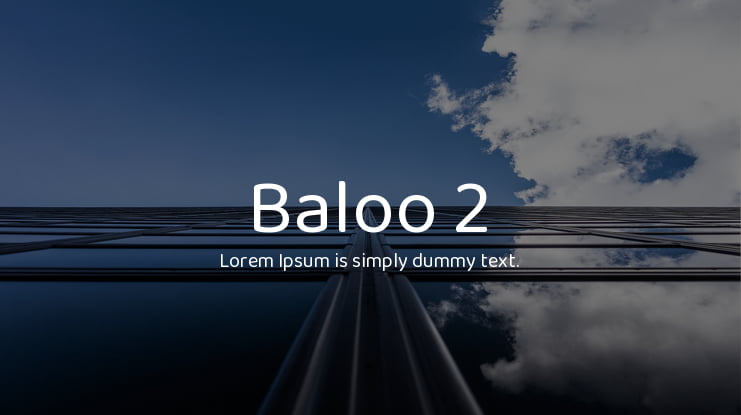 Baloo 2 Font Family