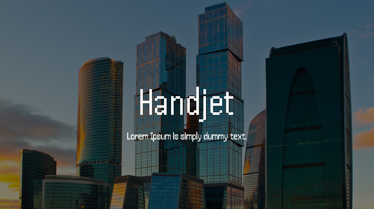 Handjet Font Family