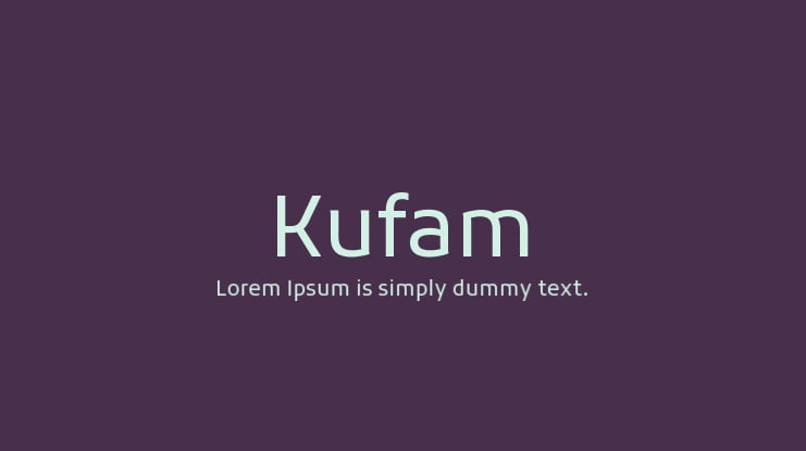 Kufam Font Family