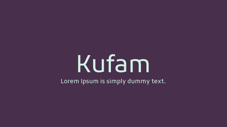 Kufam Font Family
