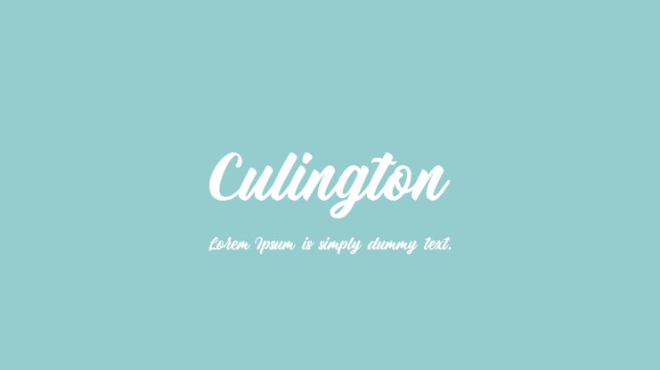 Culington Font