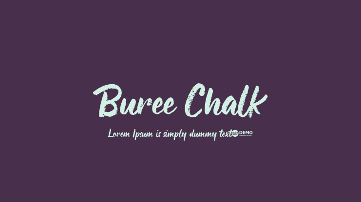 Buree Chalk Font