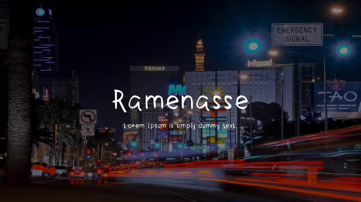Ramenasse Font