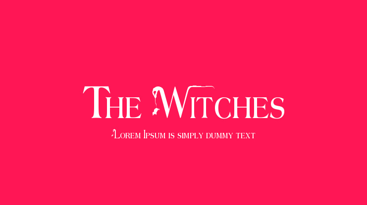 The Witches Font
