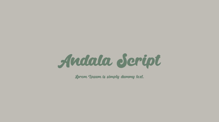 Andala Script Font