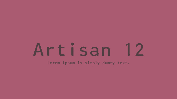 Artisan 12 Font