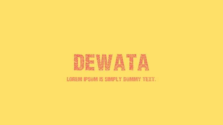 Dewata Font