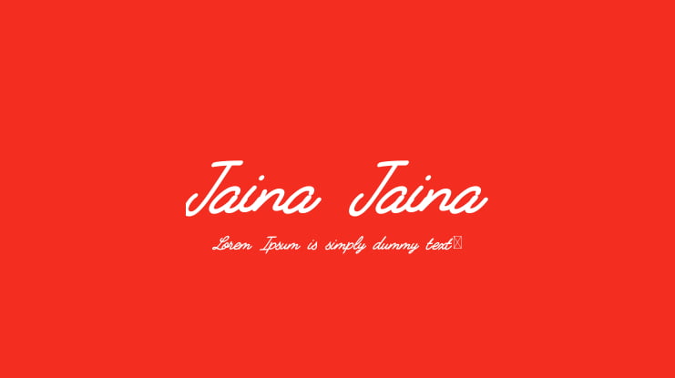 Jaina Jaina Font