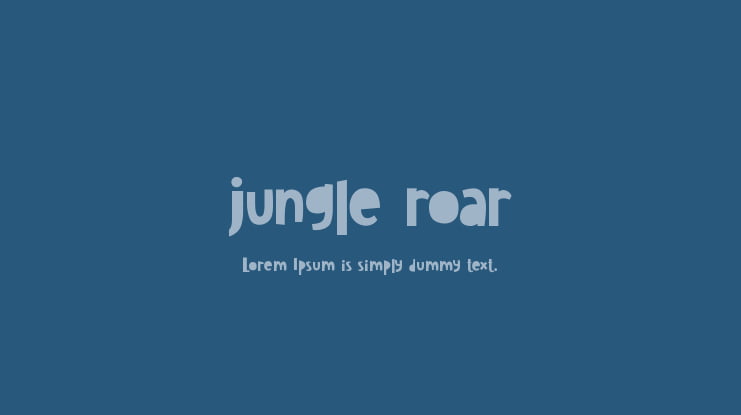 jungle roar Font