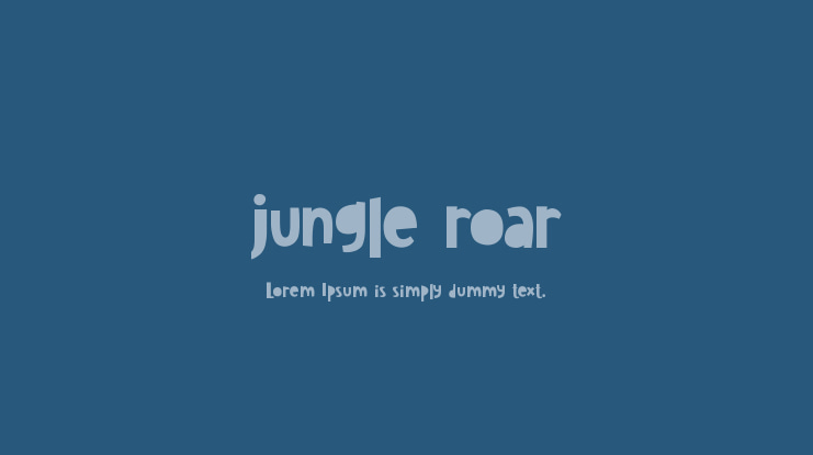 jungle roar Font