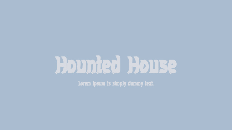 Hounted House Font