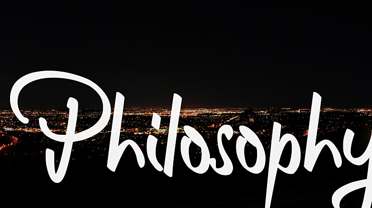Philosophy Font