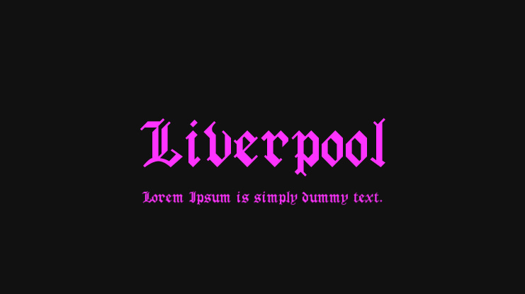 Liverpool Font