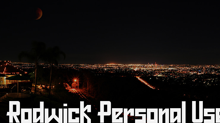Rodwick Personal Use Font