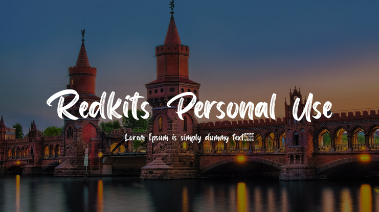 Redkits Personal Use Font