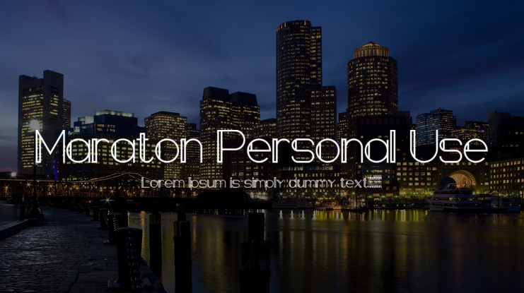 Maraton Personal Use Font