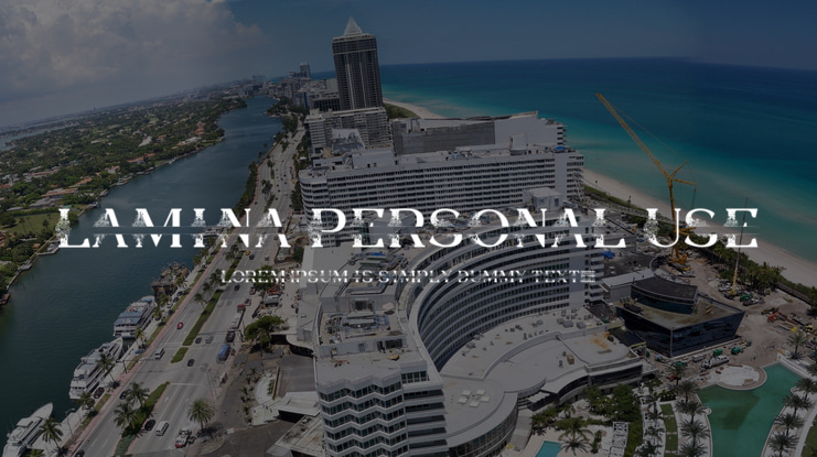 Lamina Personal Use Font