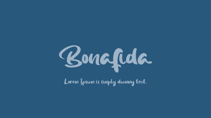 Bonafida Font