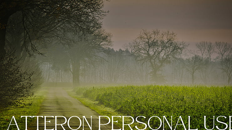 Atteron Personal Use Font