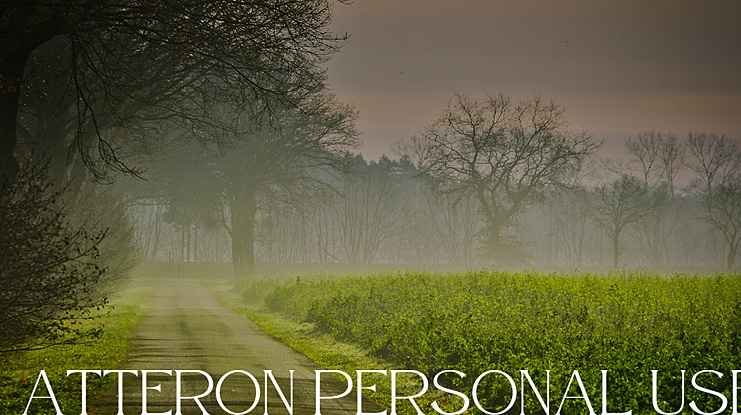 Atteron Personal Use Font