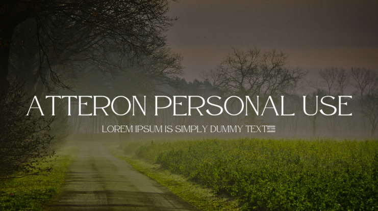 Atteron Personal Use Font