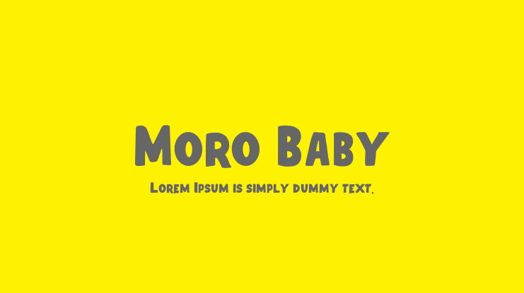 Moro Baby Font