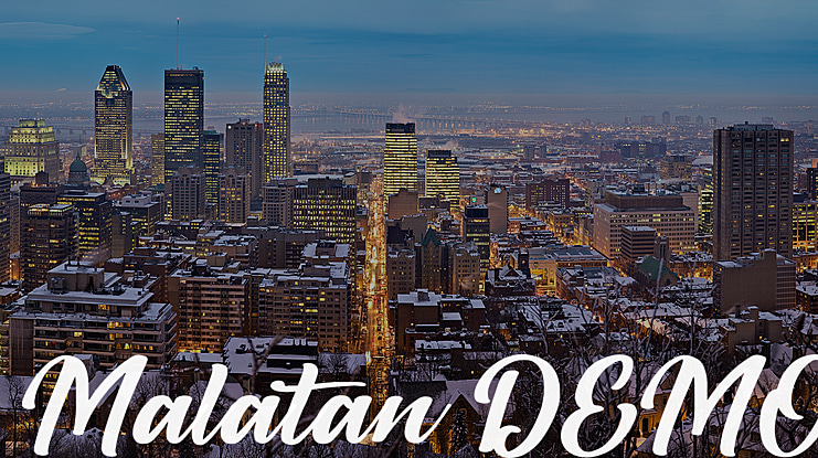 Malatan DEMO Font