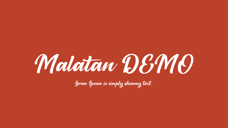 Malatan DEMO Font