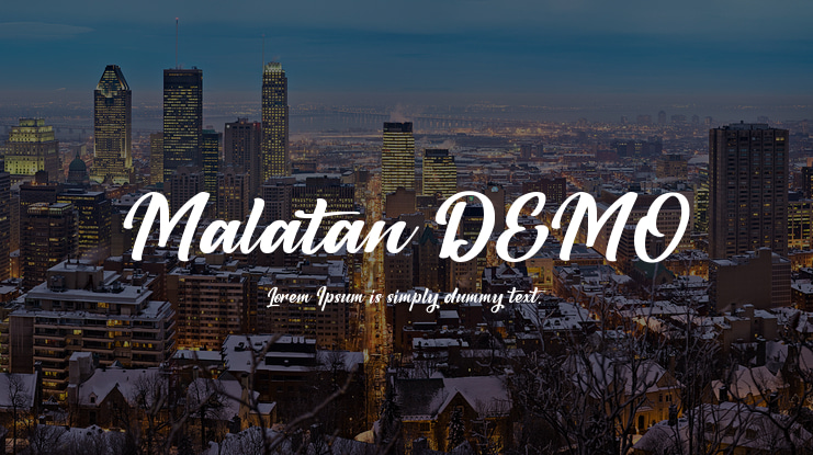 Malatan DEMO Font