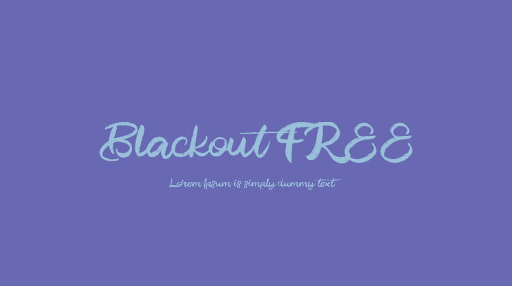 Blackout FREE Font