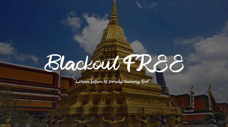 Blackout FREE Font