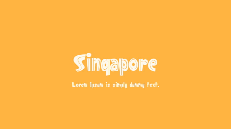 Singapore Font