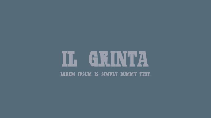 Il Grinta Font