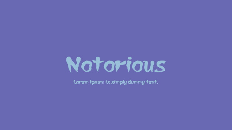 Notorious Font