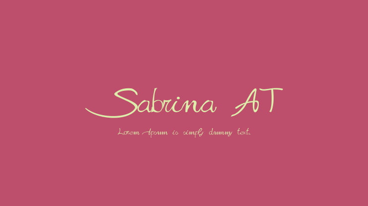 Sabrina AT Font
