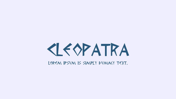 Cleopatra Font