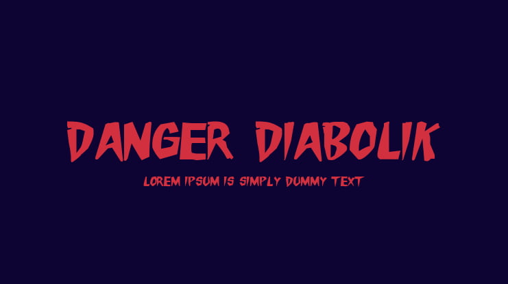 Danger Diabolik Font