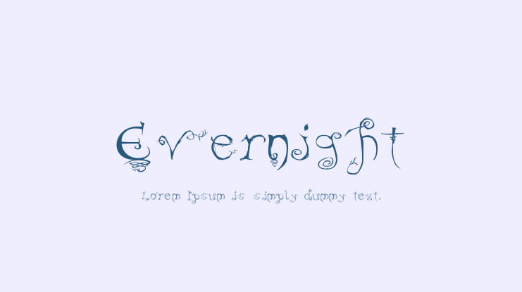 Evernight Font Family