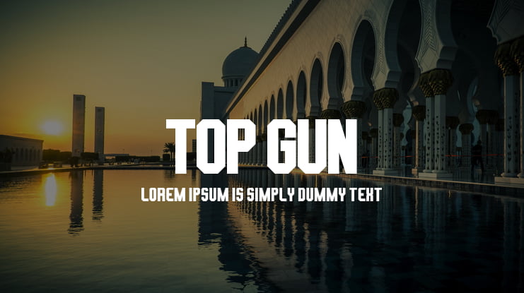 TOP GUN Font